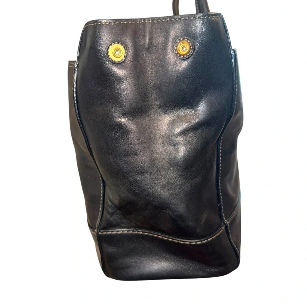 $150 firm. Today only Vintage COACH Black Leather Tote Madeline Two Handle XL - Picture 4 of 17